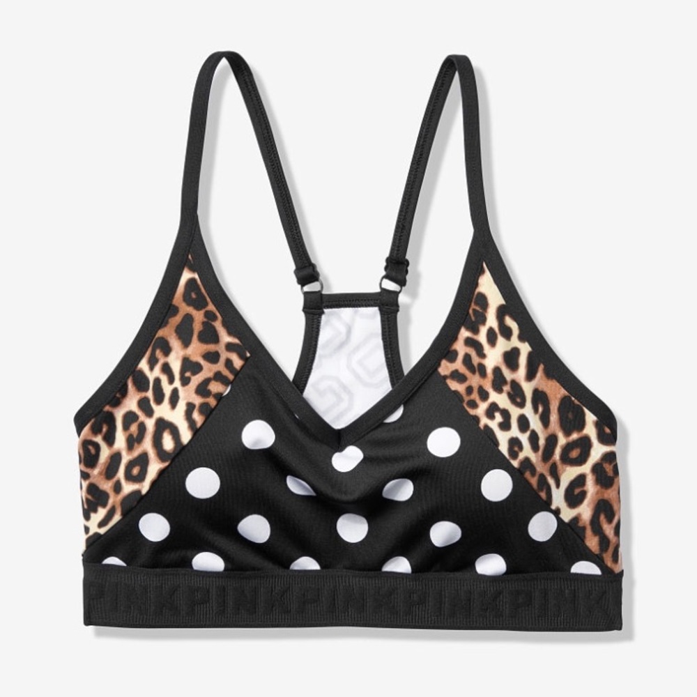 Victoria’s Secret Sports Bra Leopard & Polka Dot - Picture 3 of 4